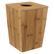 Mülleimer Bambus braun