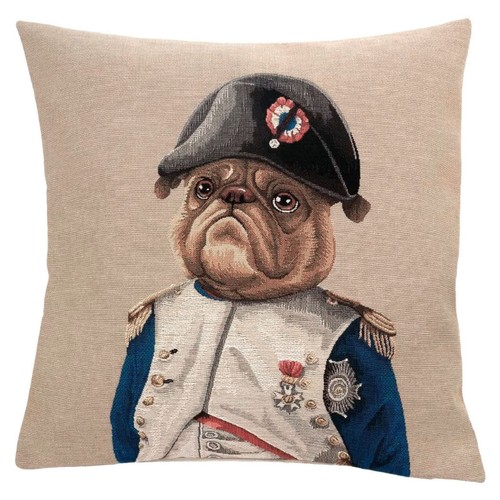 Kissenbezug mops napoleon - kissenbezug,