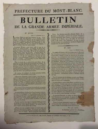 1805 bulletin grande - 1805,