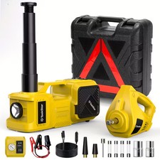 Elektrischer Wagenheber Mit Schlagschrauber Set 12V 5T Hydraulischer Jack Lift