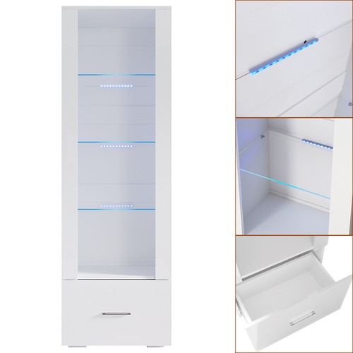 Led vitrinenschrank 172cm - led,