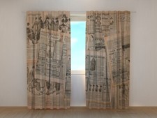 Fotogardine alte Zeitung