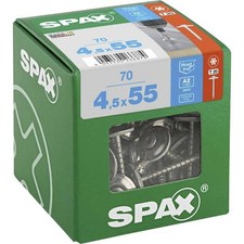 70er Multipack SPAX 4577000450556 Spenglerschraube 4.5 mm 55 mm T-STAR plus