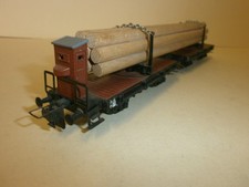 Trix Express 3442 Langholzwagen Guss beladen für  H0 Modelleisenbahn 