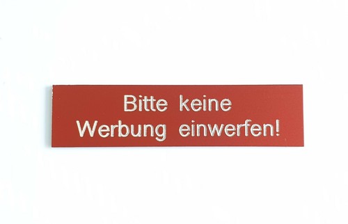 Bitte keine werbung - bitte, einwerfen