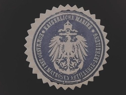 Siegelmarke kaiserliche marine - siegelmarke,
