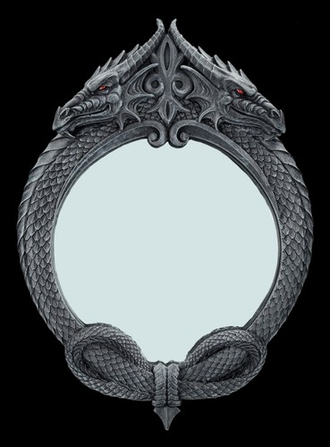 Wandspiegel gothic drachen - drachen,