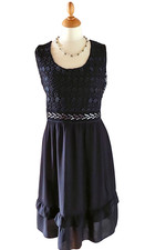 Cocktailkleid , festliches Kleid, schwarz, Viskose,  o. Arm  Gr.  XL