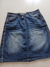 Damen Jeans Rock Cecil blau