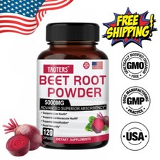 Rote Beete 120 Kapseln a 5000 mg | Beta Vulgaris | Tagesration 10000 mg | vegan