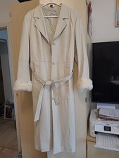 Damen Ledermantel Mantel Leder lang Gr. 44 neu