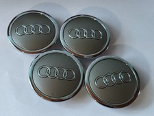 4x Nabendeckeln Für Audi 69mm Grau Neu
