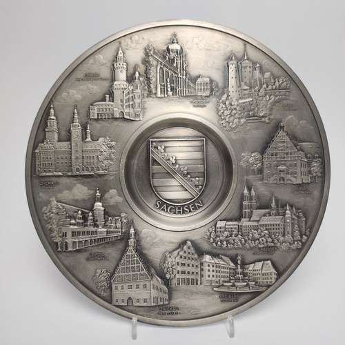 Sks zinn wandteller sachsen - zinn,