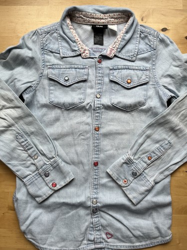 Jeansbluse 116 jeanshemd denim - jeansbluse,