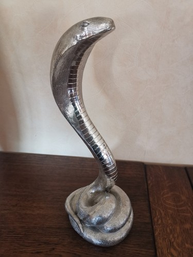 Deko cobra schlange silber - deko,