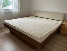 Wasserbett 200 x 200cm mit Massivholz Rahmen