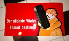 Blechschild 50er /60er Jahre Kohle Frischfund / Dachbodenfund original selten