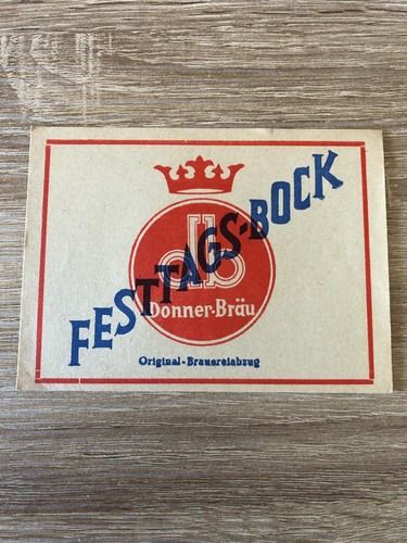 Bieretikett donnerbrauerei - bieretikett,