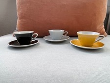 3 Sammlertassen, Mokkatassen, 50er Jahre, nummeriert, Unger & Schilde