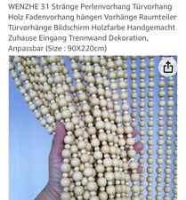 Perlenvorhang Türvorhang Holz