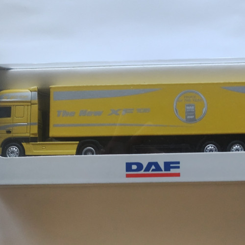 Promotoys daf modell lkw gelb - promotoys, modell-lkw