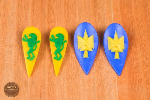 Timpo toys ritter - 4x, schilde