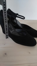 POLLINI Keilabsatz Schuhe Wedge aus Wildleder Gr. 39 schwarz Top Zustand 