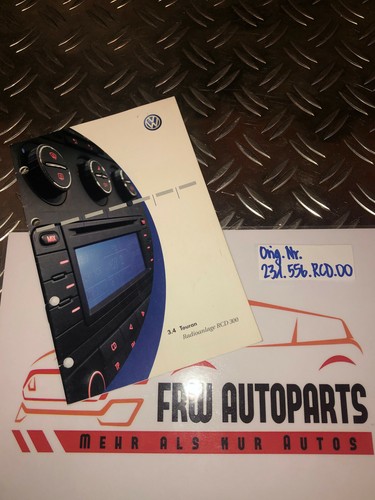 Touran radioeinheit rcd 300 - vw,