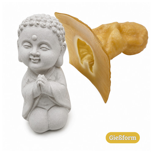 Gießform buddha betend latex - betend,