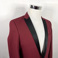 Asos 38R Tuxedo Jacket Red