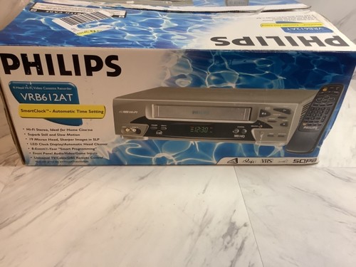 New philips vrb612 at24 vcr - new,