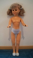 Puppe ca. 80 cm groß Kopf 9,  Arme, Beine, Kopf beweglich Schlafaugen Retro