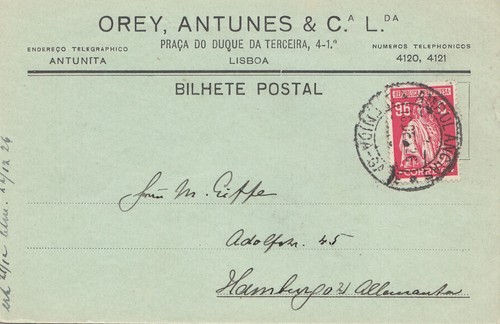 Portugal 1926 lisboa nach - portugal:,