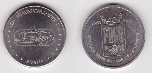 Ddr medaille veb - medaille,