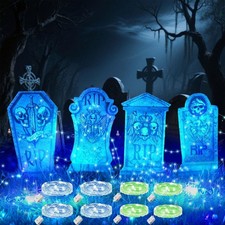 Halloween Grabstein Leuchtend