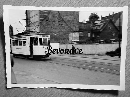 Foto erfurt straßenbahn 1954 - erfurt,