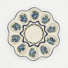 Teller Eier-Teller Osterteller aus Bunzlauer Keramik handbemalt Ø 28 cm