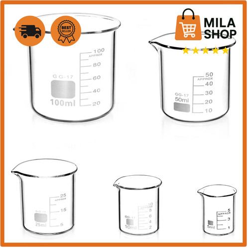 Messbecher glas set - 5, 5