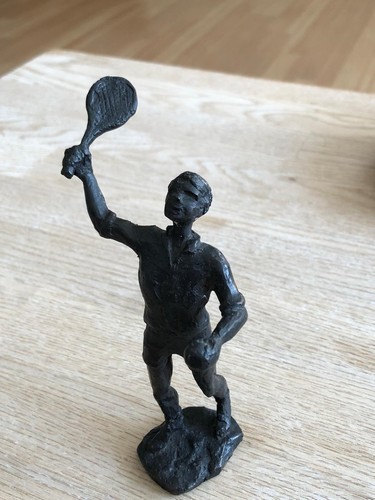 Bronze figur tennisspieler - bronze,