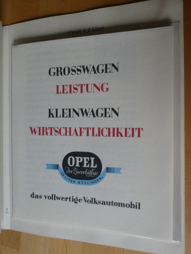 Opel liter prospekt - , 1931