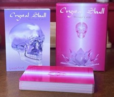 CRYSTAL SKULL MESSAGE CARDS - 39 CARDS  2007 Oracle TAROT cards- RARE OOP Deck