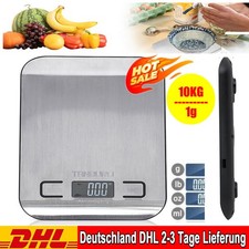 Küchenwaage 10KG/1g Digital Edelstahl LCD Electronic Grammwaage Haushaltswaage