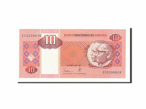 160160 banknote angola 10 - banknote,, angola,