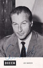 Autogramm - Lex Barker - Decca