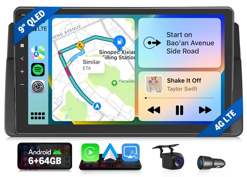Cam autoradio android auto - android, 9"