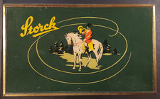 große Pappschachtel Dose STORCK  Deckeldose Reklame Werbung  60er Jahre