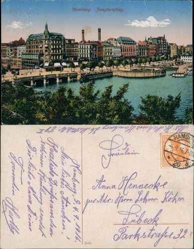 Ansichtskarte hamburg - ansichtskarte,