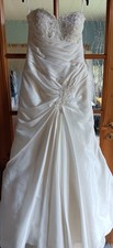 Brautkleid Gr. 36 Zum Schüren Ivory Hochzeitskleid