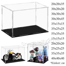 Große Acryl Vitrine Einzelvitrine Plexiglas 15-55cm L Figure Modellautos