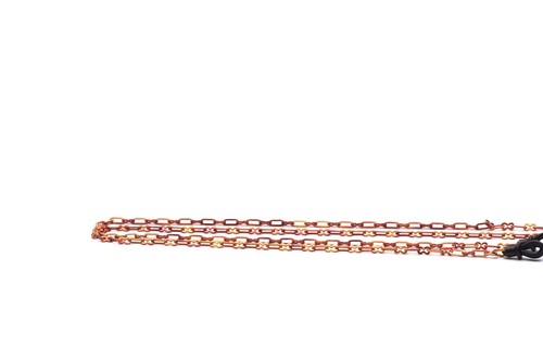 Brillenkette metall rot - rot, blau